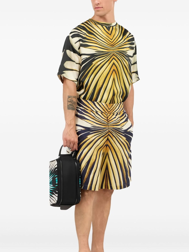 Roberto Cavalli Ray of Gold print shorts outlook