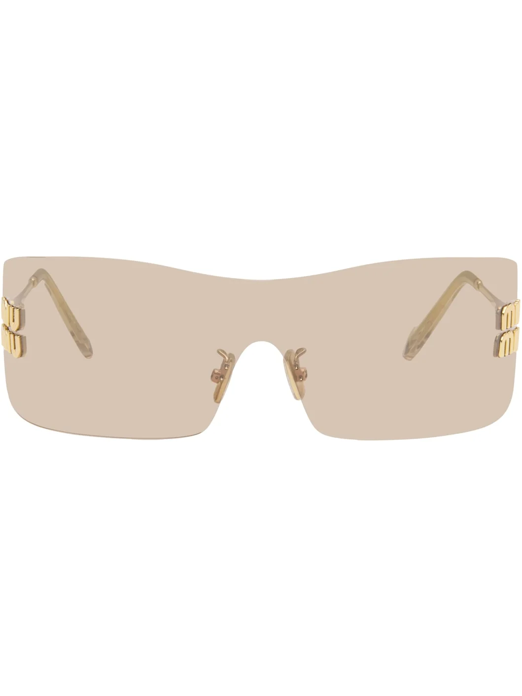 Gold Logo Hardware Sunglasses - 1