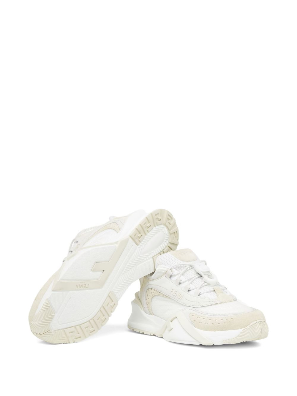 leather lace-up sneakers - 5