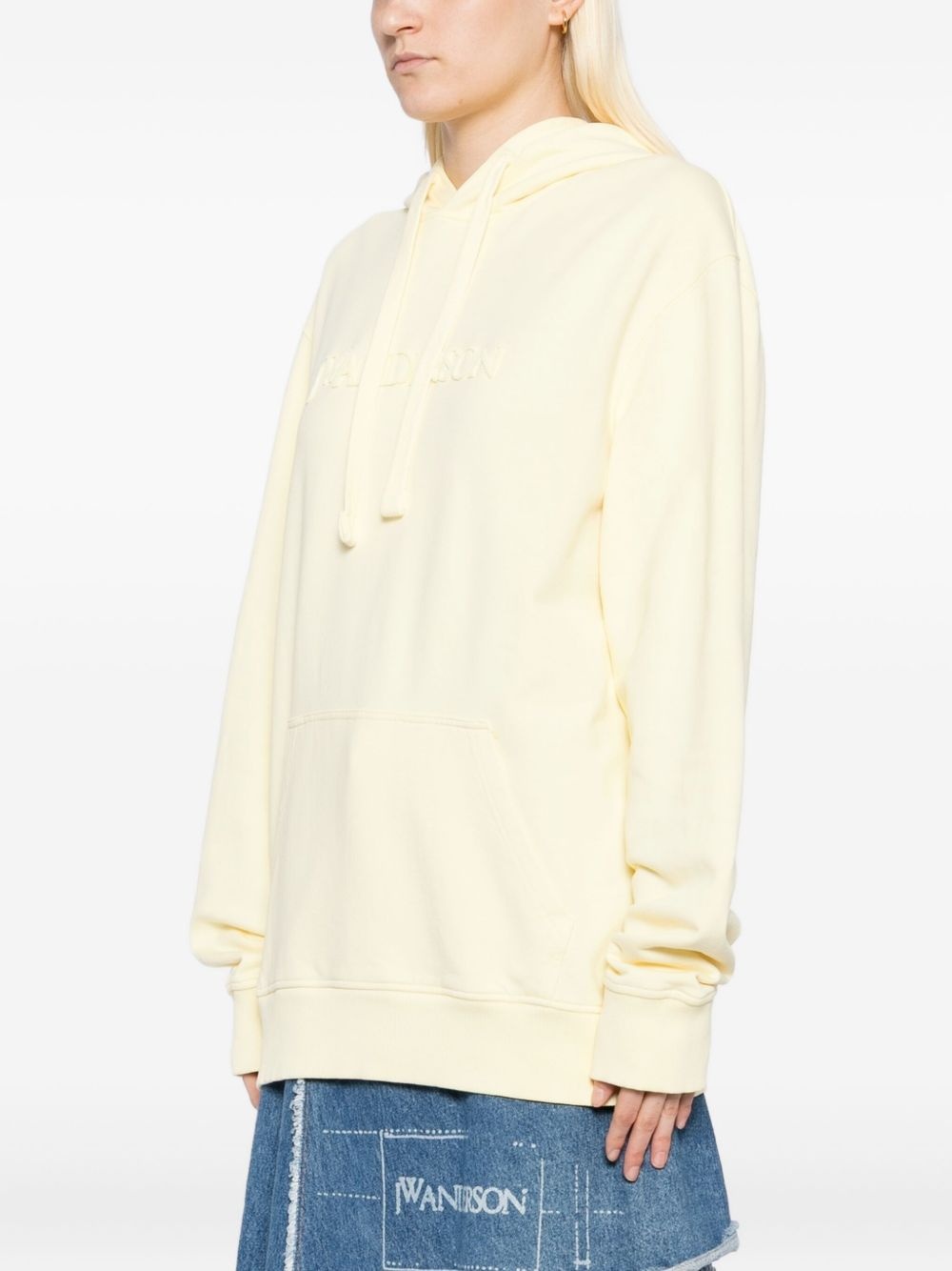 logo-embroidered hoodie - 3