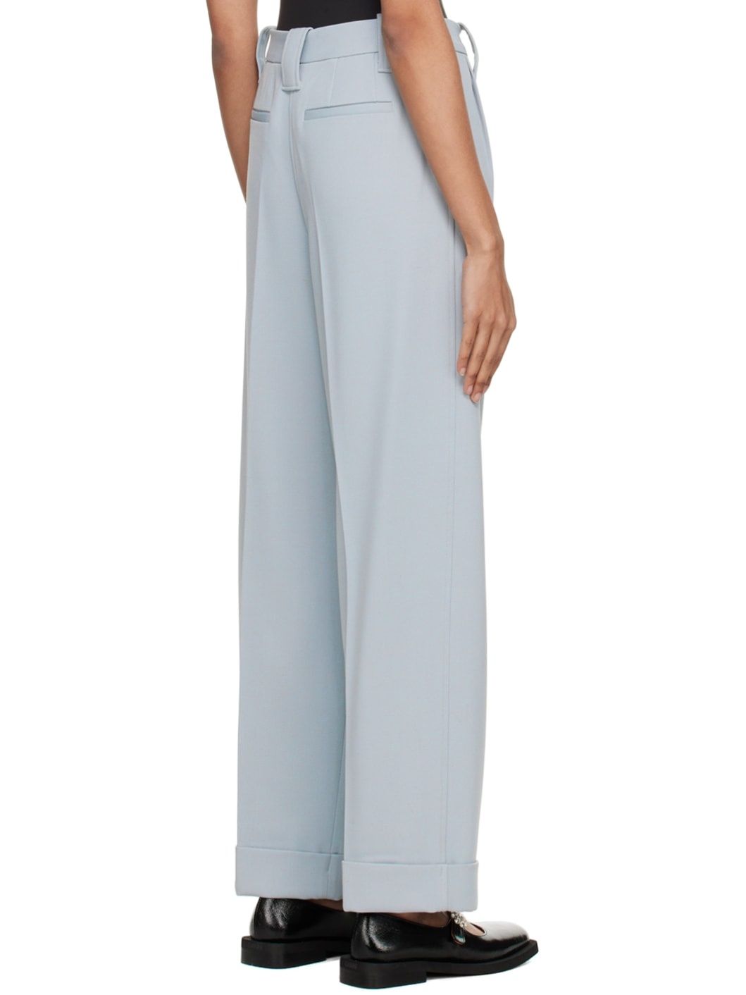 Gray Pleated Trousers - 3