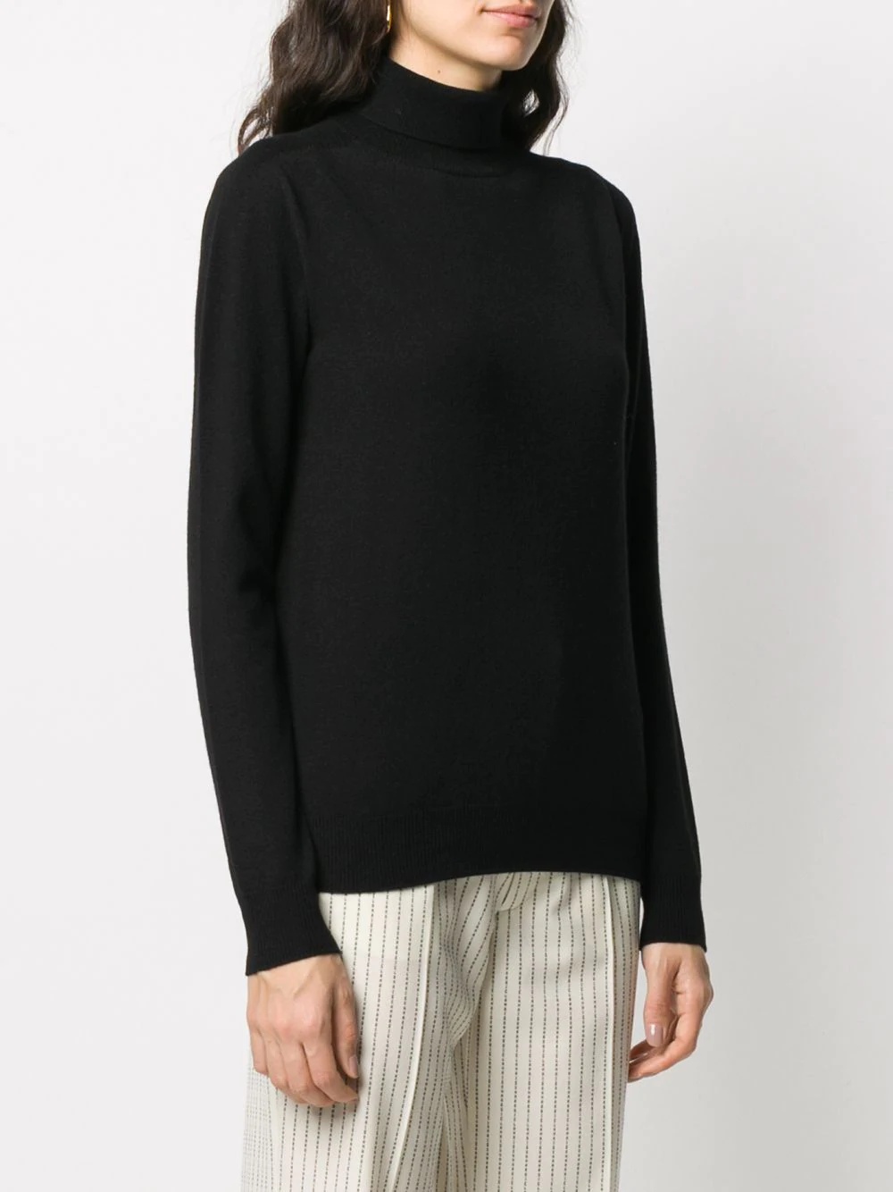 knitted roll neck jumper - 3