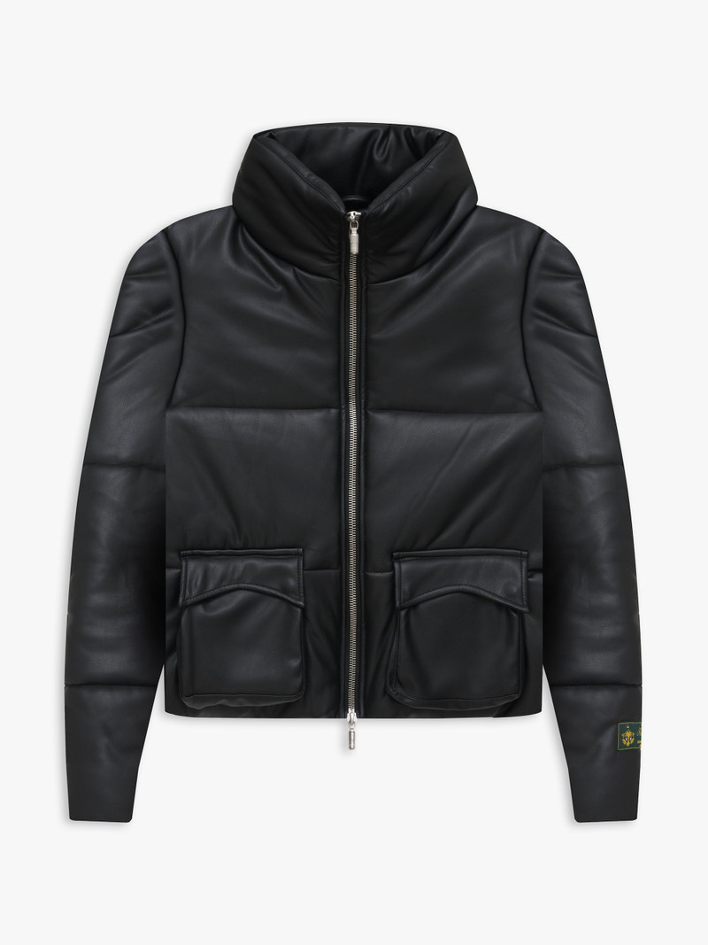 EMBOSSED PUFFER JACKET - 1