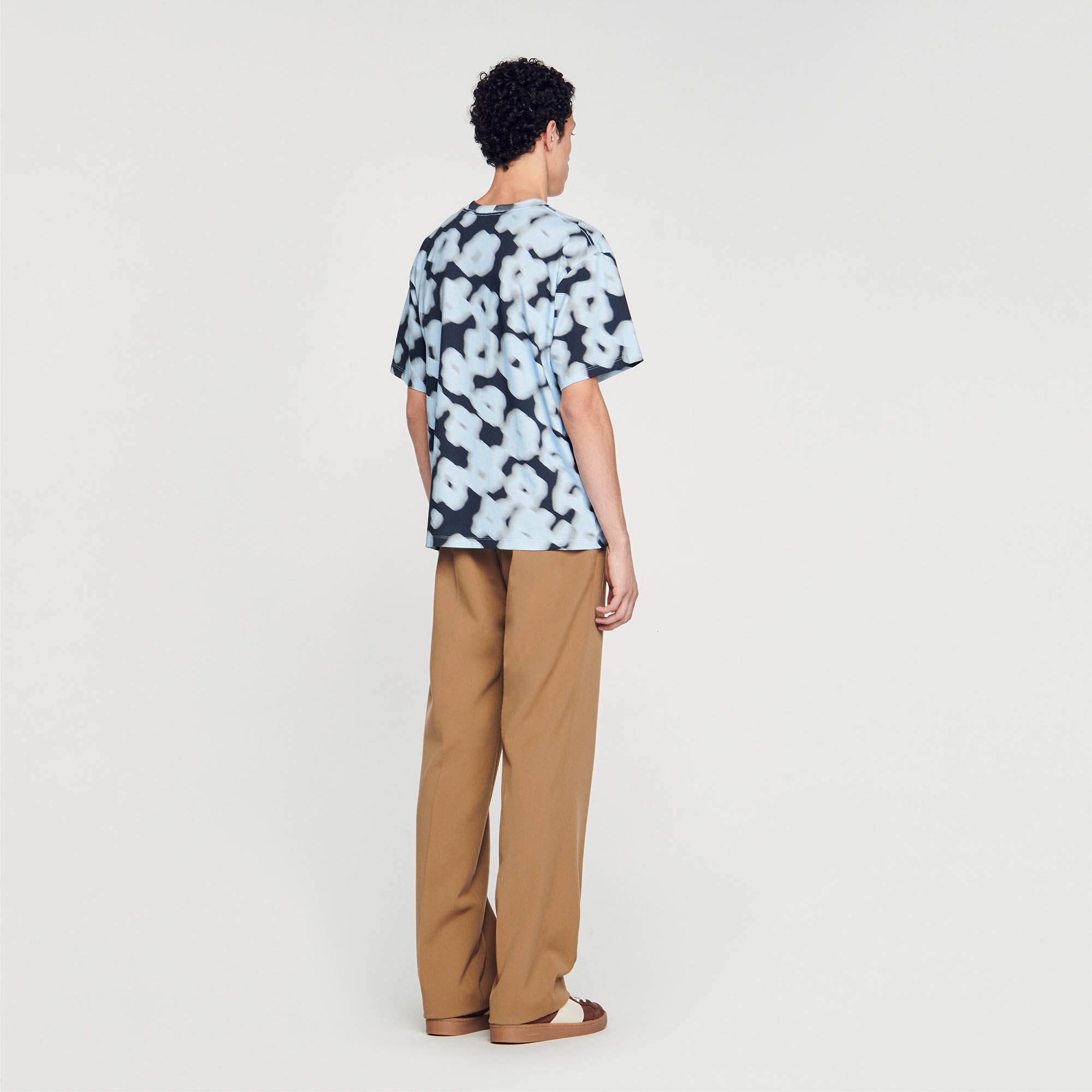 BLURRY FLORAL COTTON T-SHIRT - 6