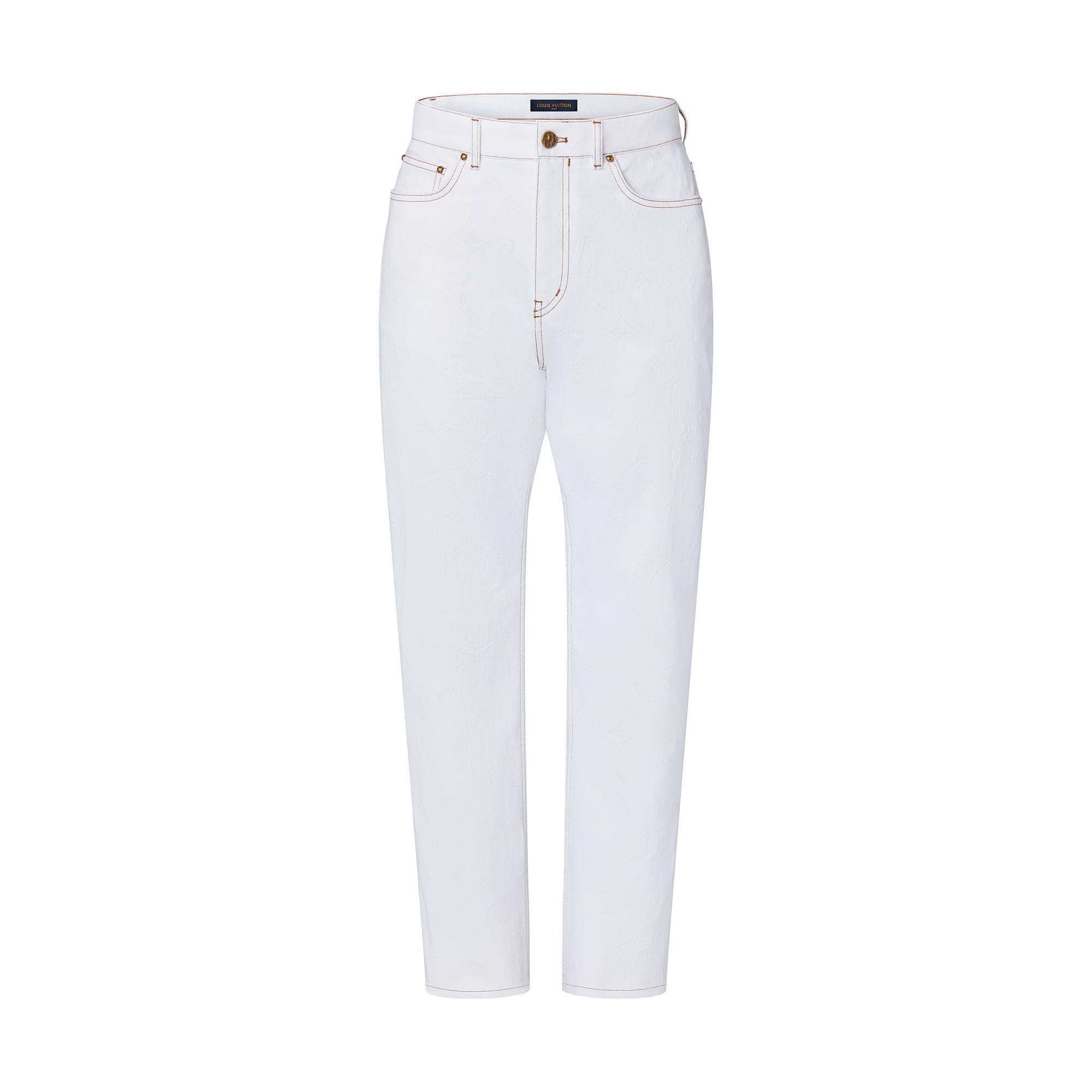 LVSE Monogram Denim Regular Pants - 1