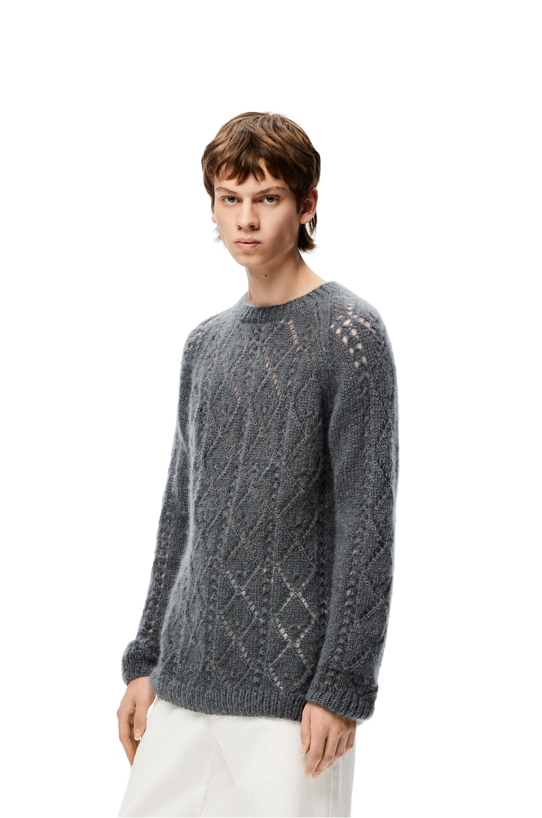 Open stitch sweater in mohair - 3