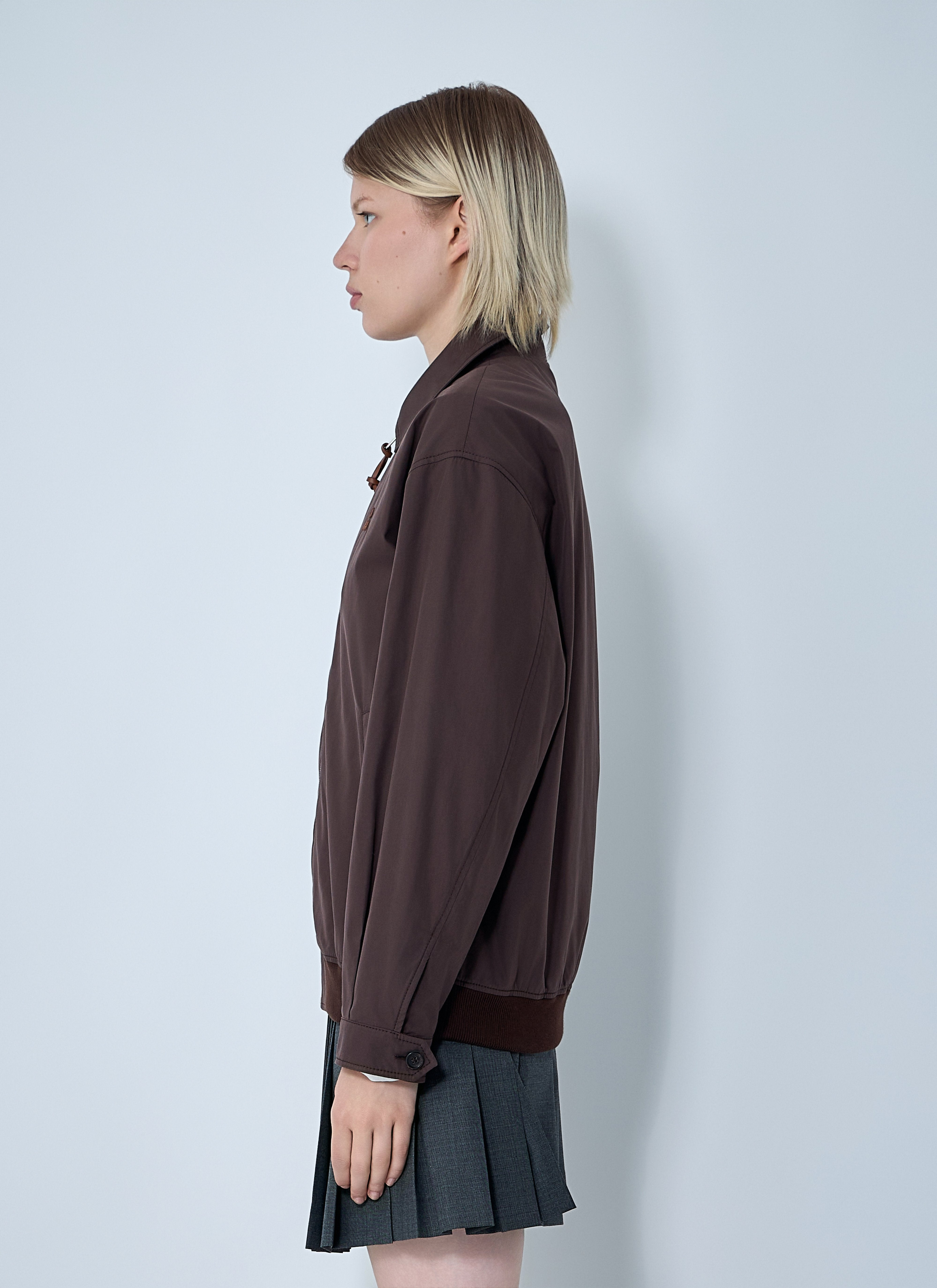 Miu Miu Women Panama Cotton Blouson Jacket - 3