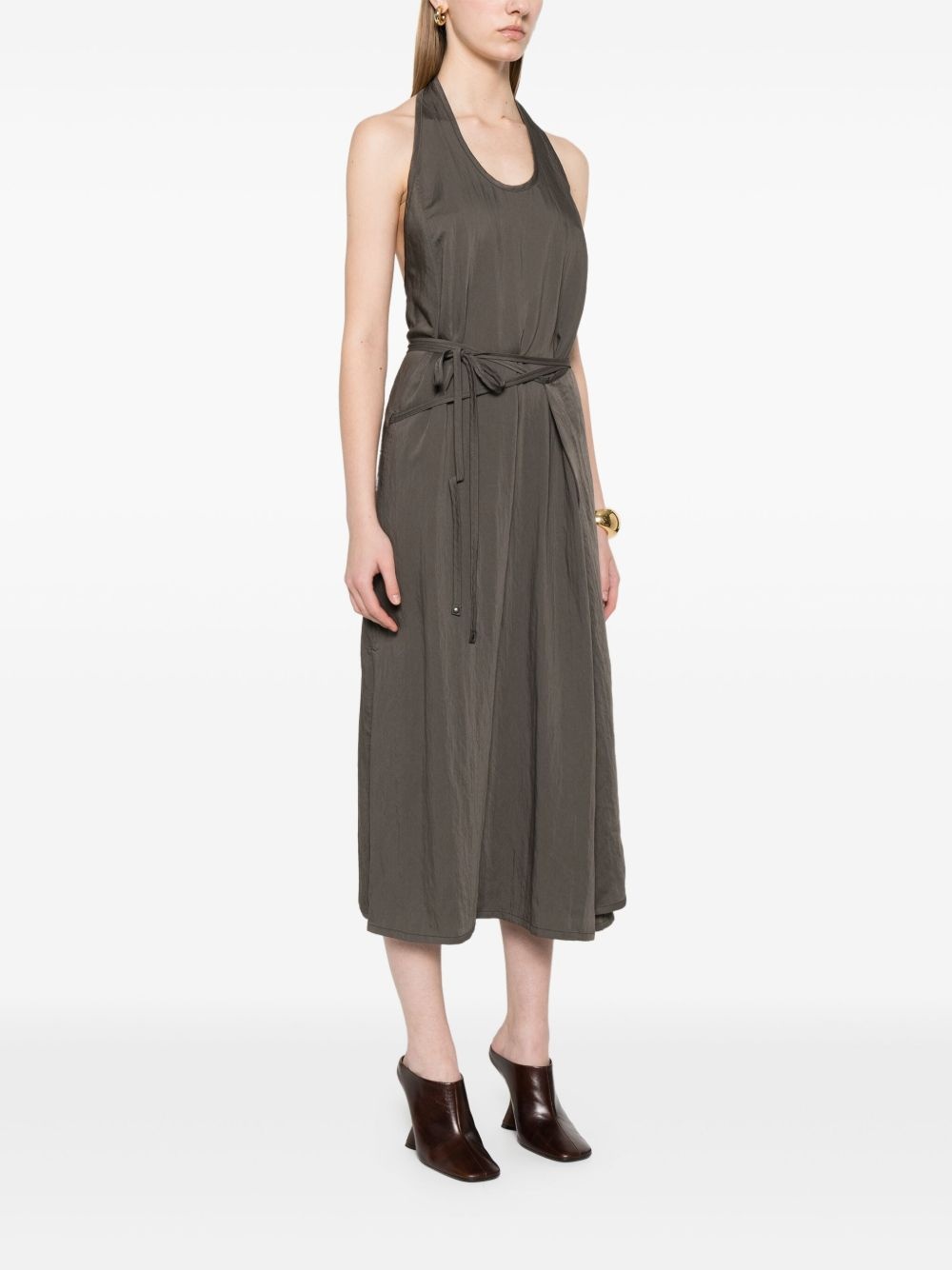 Apron midi dress - 3