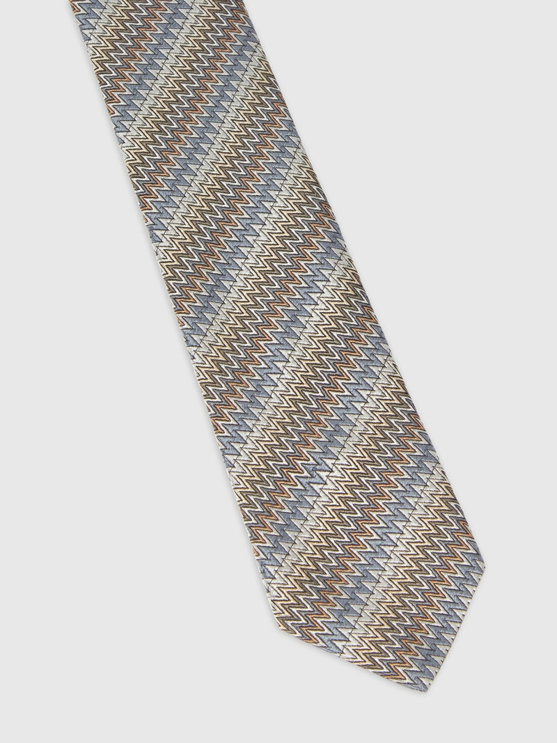 Missoni Tie with Chevron Embroidery outlook