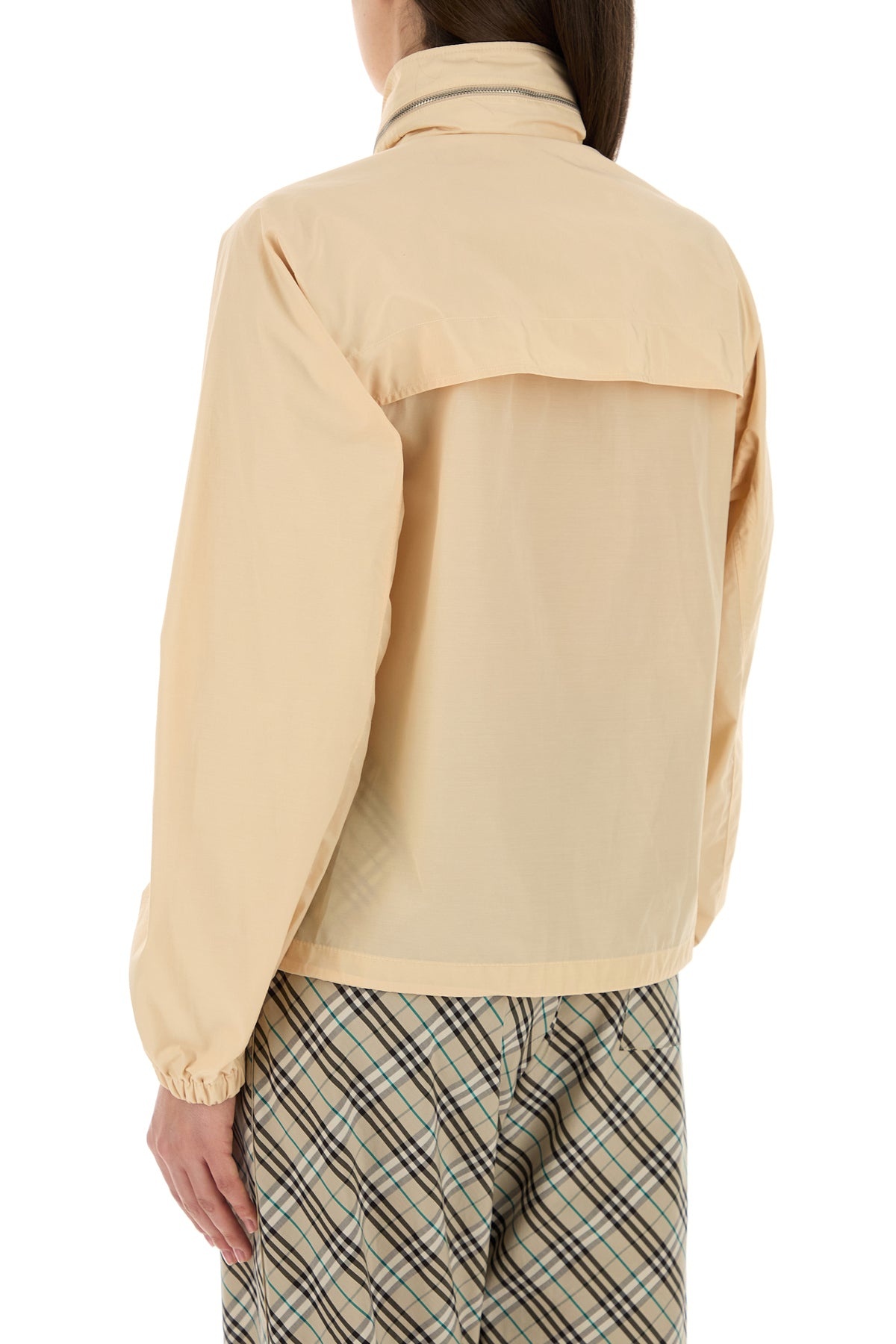 Skin pink nylon blend windbreaker - 4