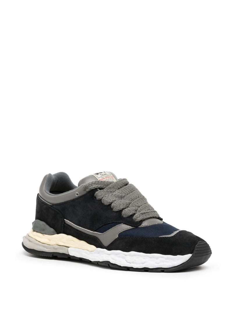 Maison MIHARAYASUHIRO George low-top suede sneakers outlook