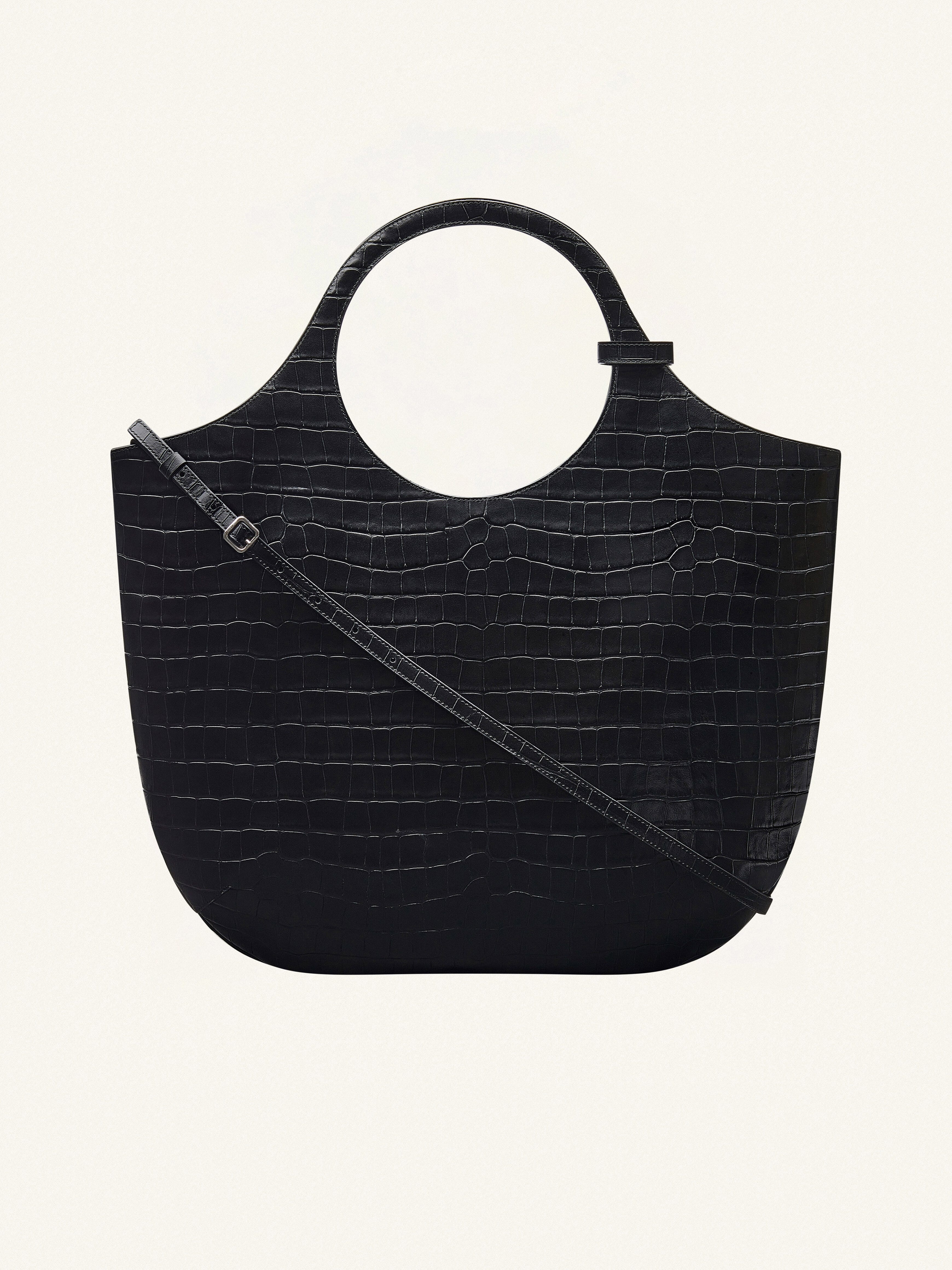 LARGE HOLY CROCO STAMPED BAG - 4