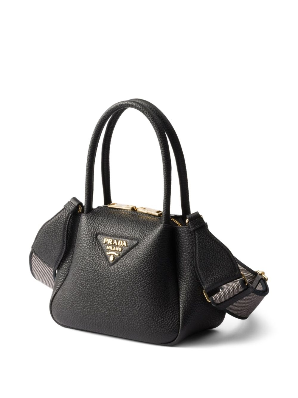mini leather tote bag - 3