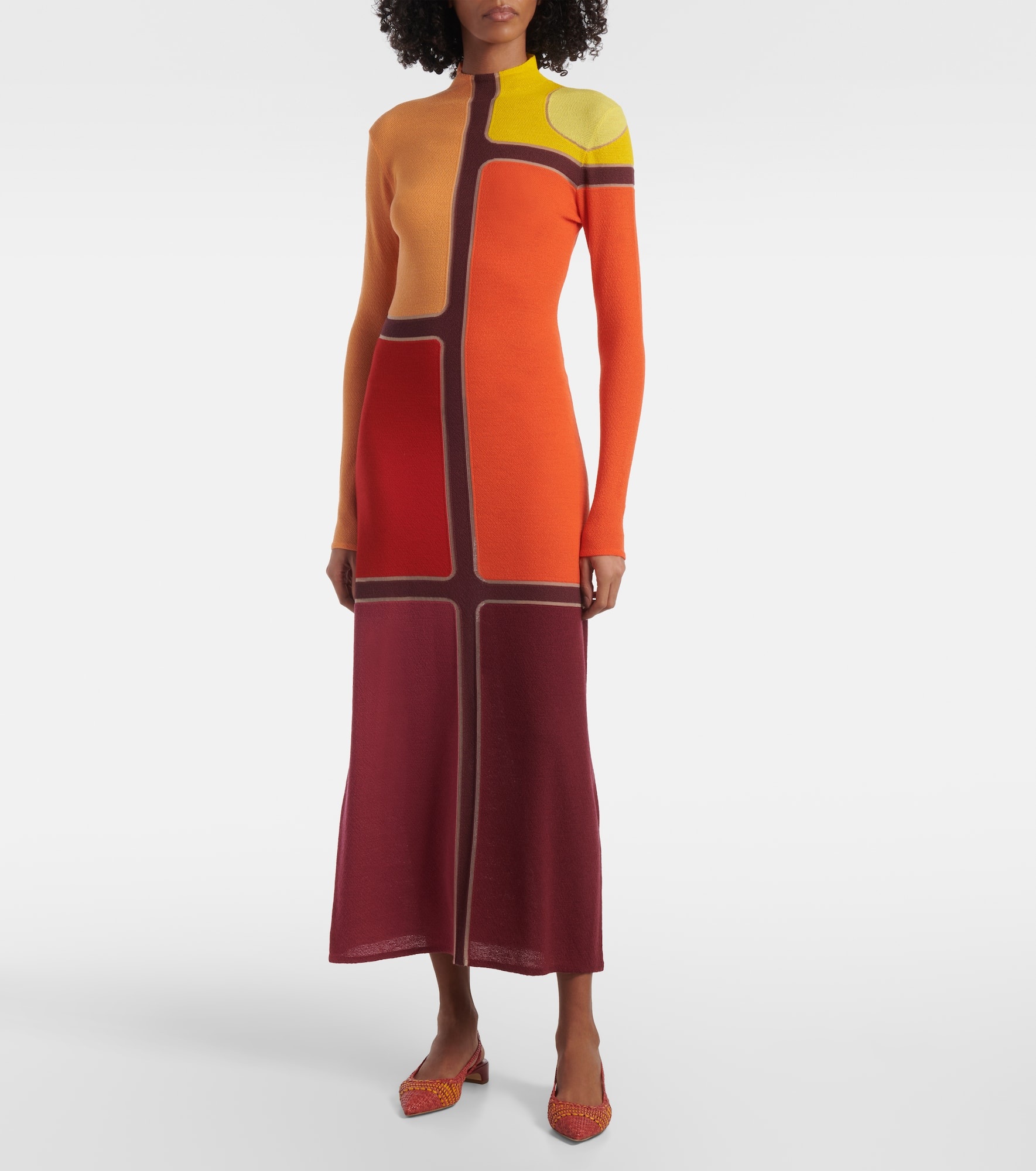 Apollonis wool and cashmere maxi dress - 2