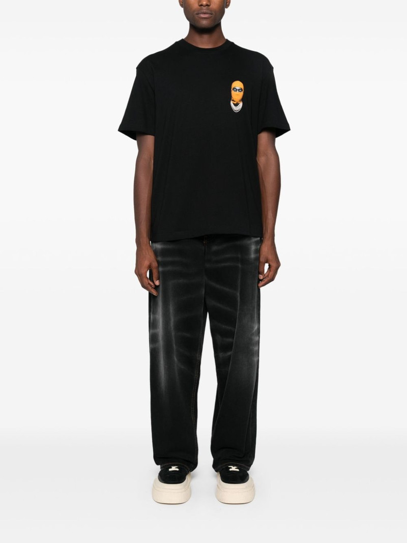 ih nom uh nit Small Mask-print T-shirt outlook