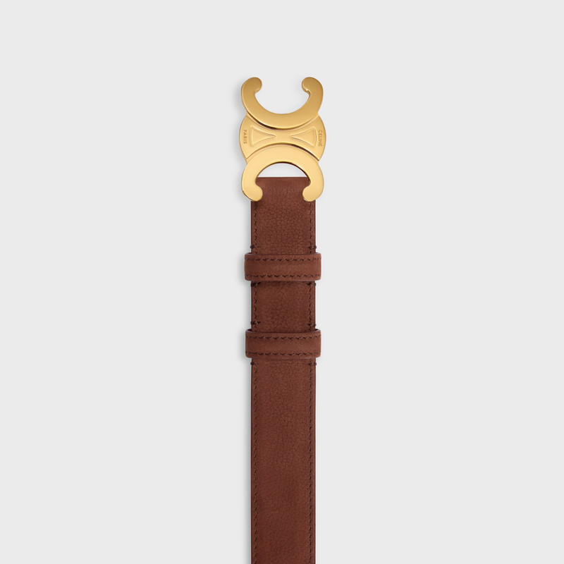 Medium 25MM Triomphe Belt IN GRAINED NUBUCK CALFSKIN 3
