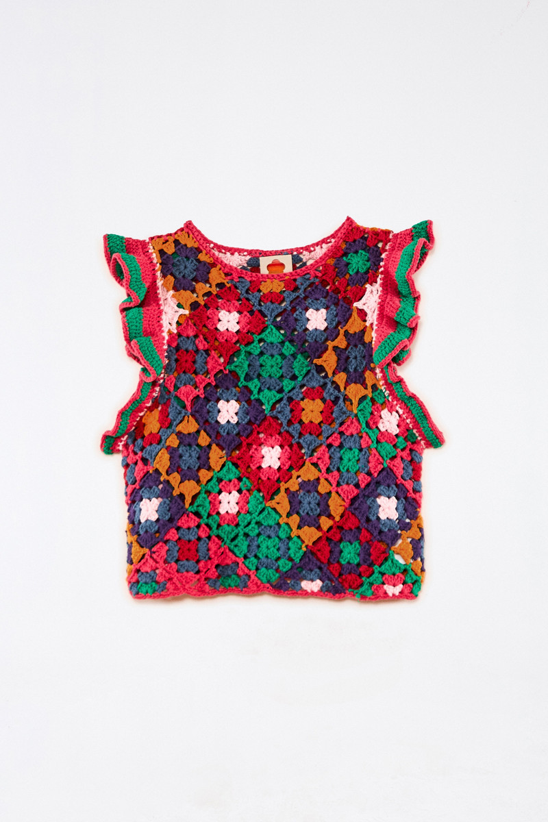 Crochet Square Vest 1