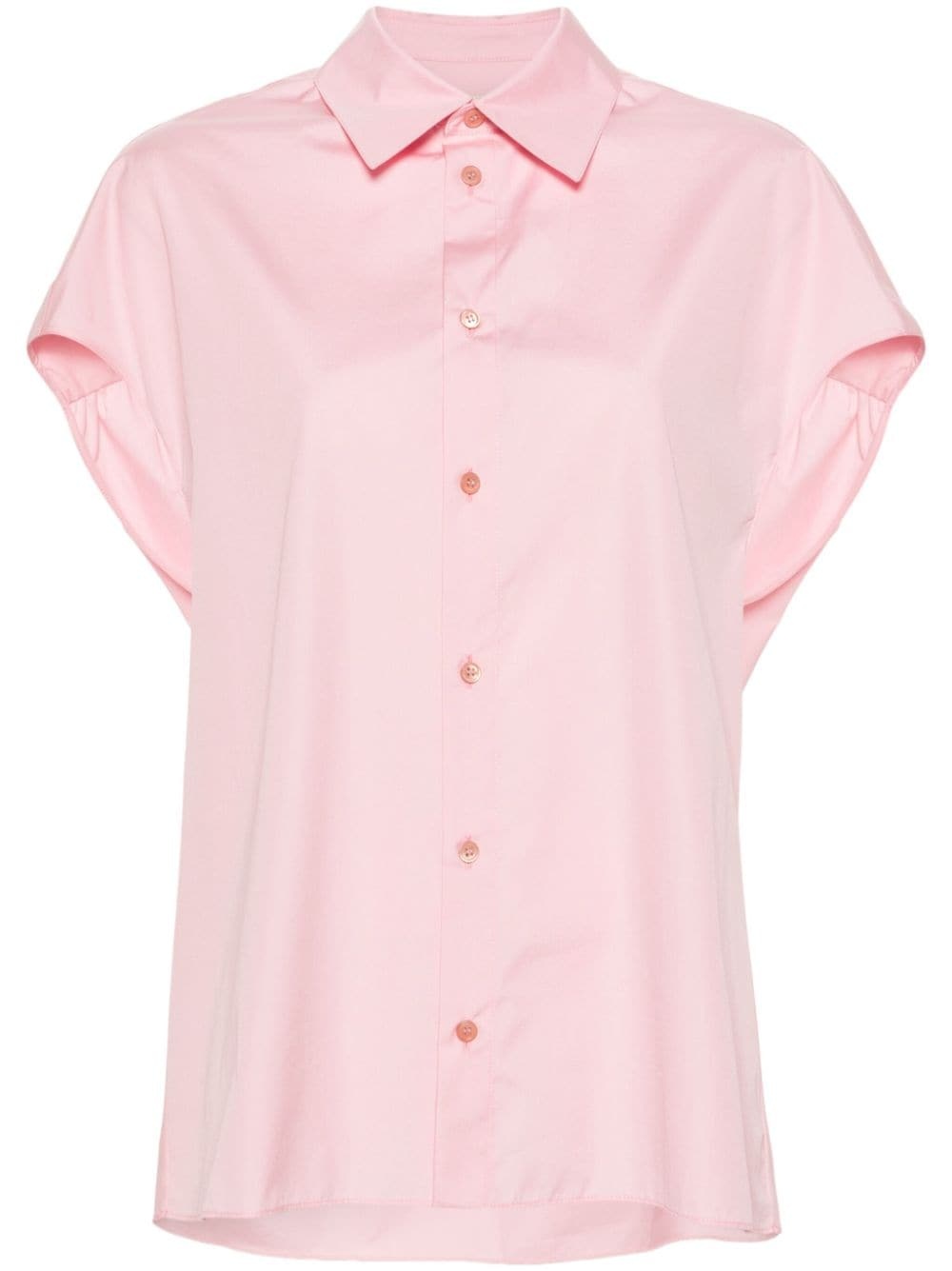 sleeveless cotton shirt - 1