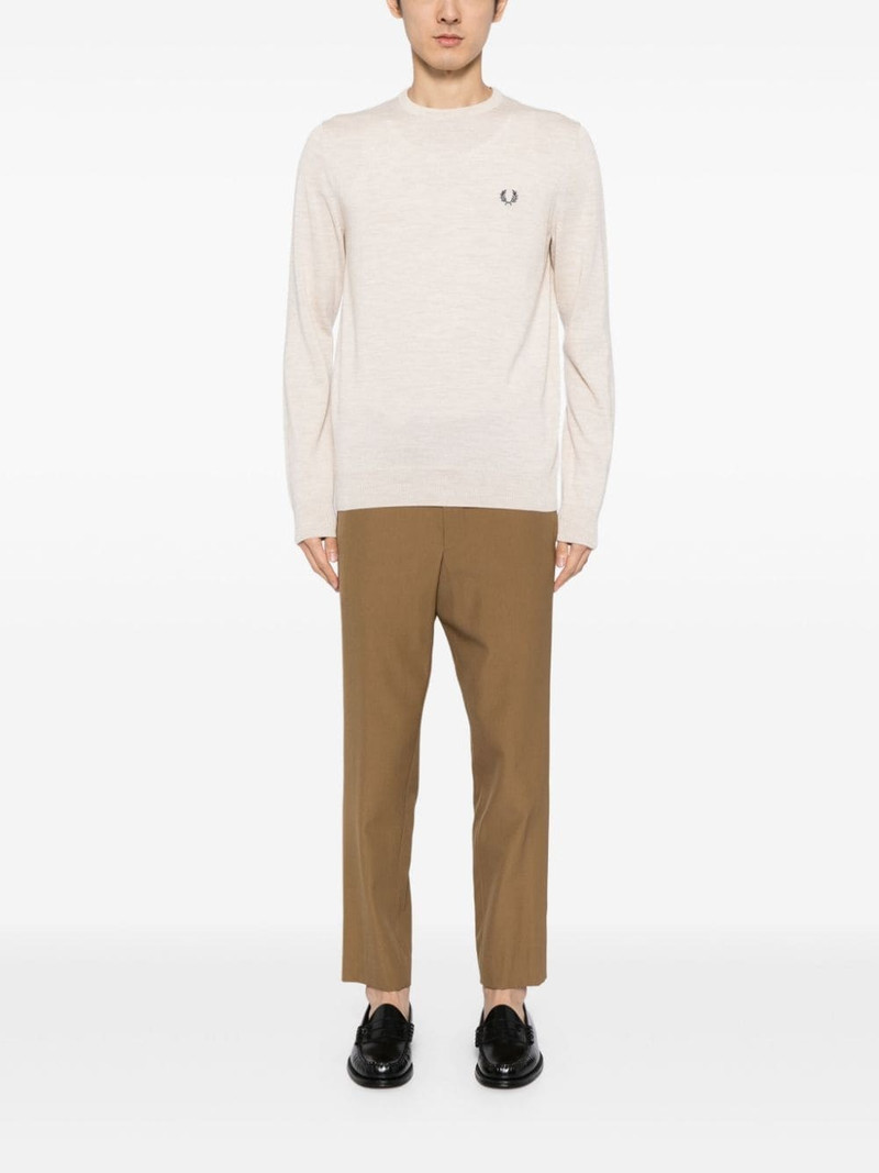 Fred Perry classic crew-neck jumper outlook