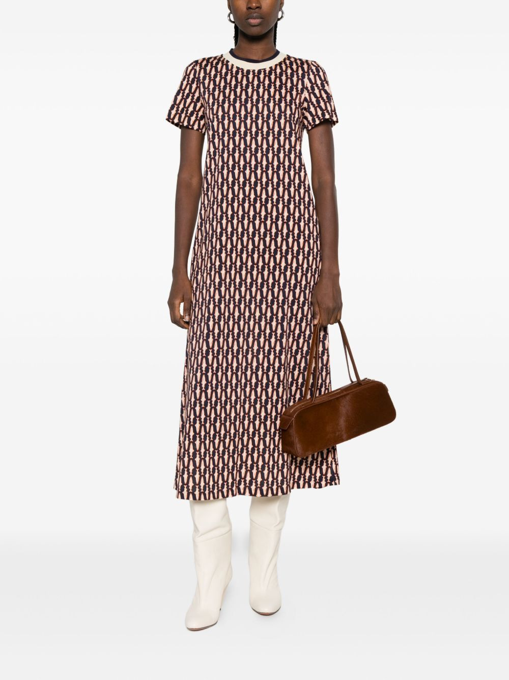 geometric-print dress - 2