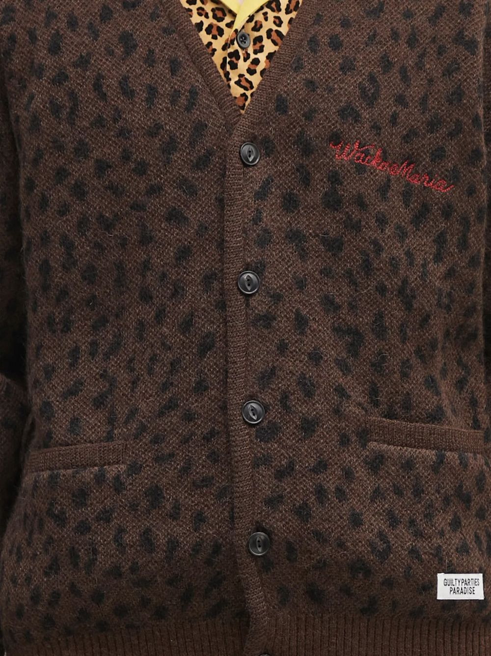 leopard-print cardigan - 5