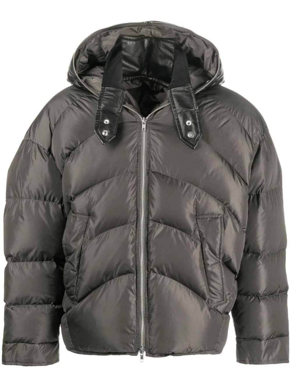 hooded padded jacket - 1
