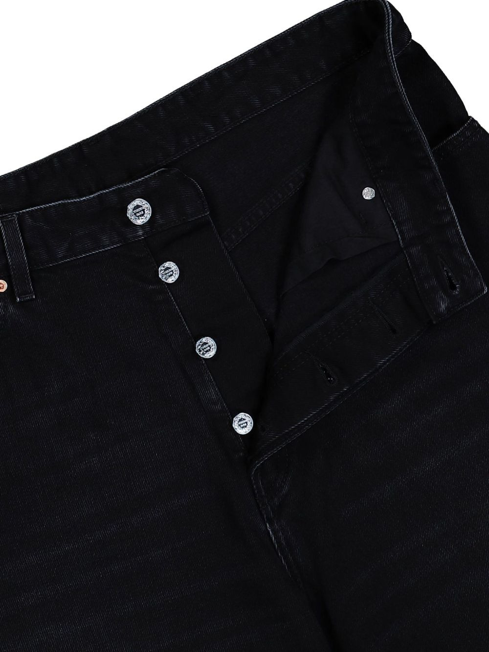 Anarchy painted cropped jeans - 4