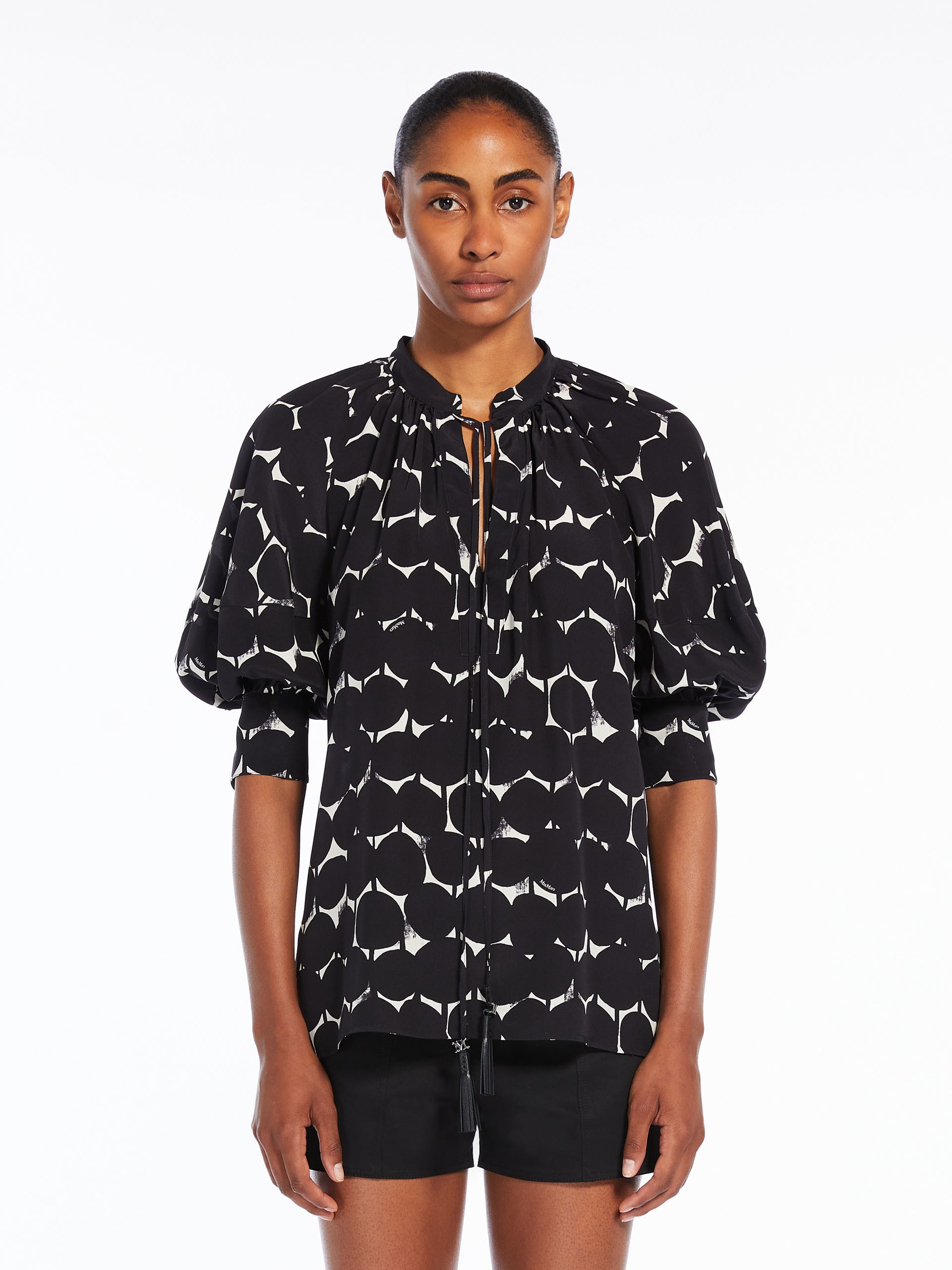 EMY Feminine shirt in printed twill - 1