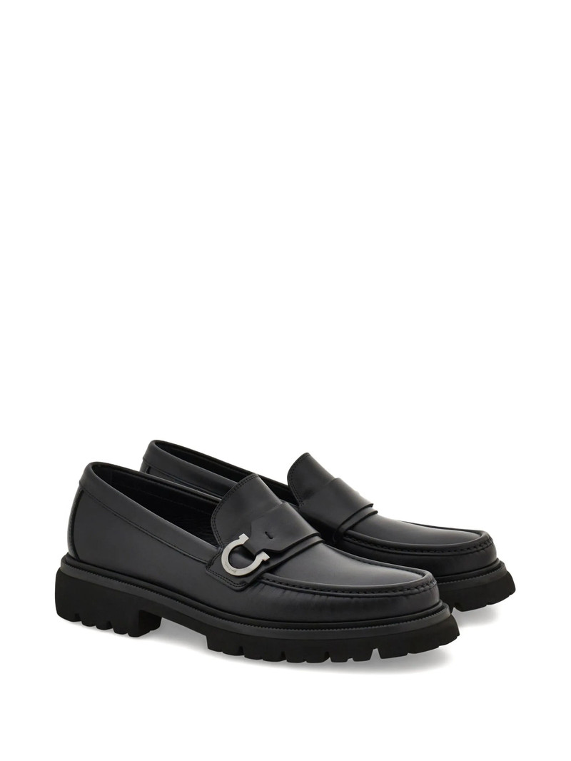 Ferragamo Gancini Leather Loafers - 1