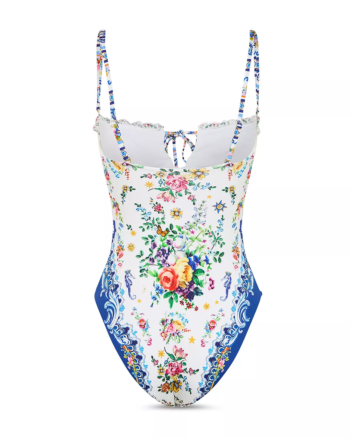 Ruffled Underwire One Piece Swimsuit - 6