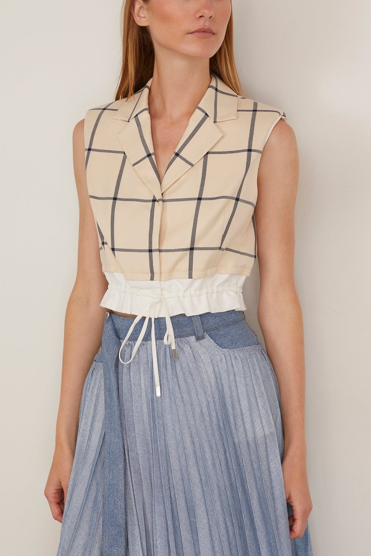 Emmers Sleeveless Top in Eggshell Multi - 3