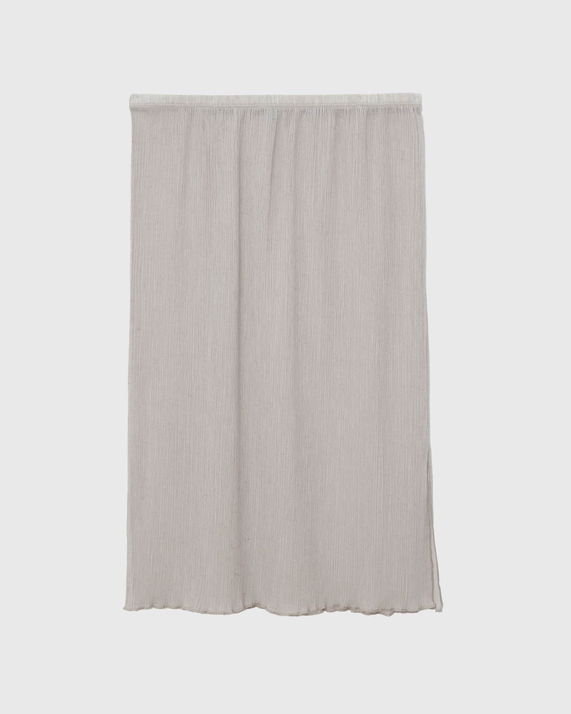 Sti Slip Skirt - Pleated Cotton Silk 1
