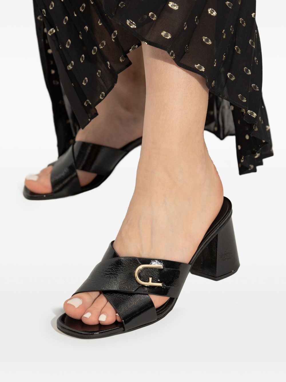 85mm leather mules - 6