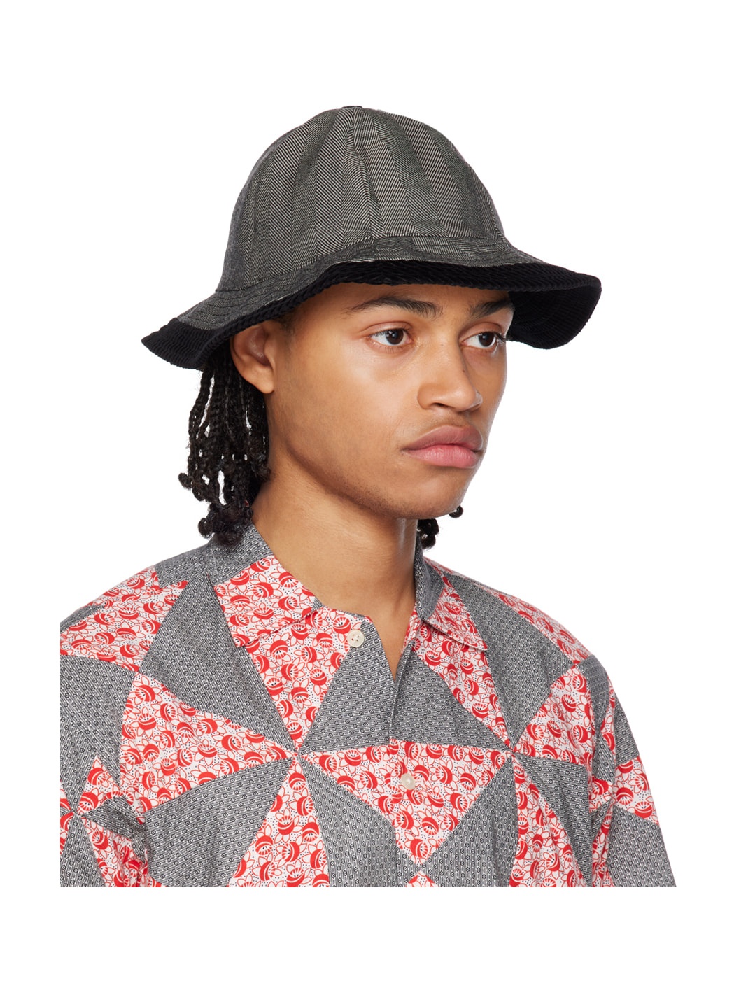 Gray Grandfather Bucket Hat - 2