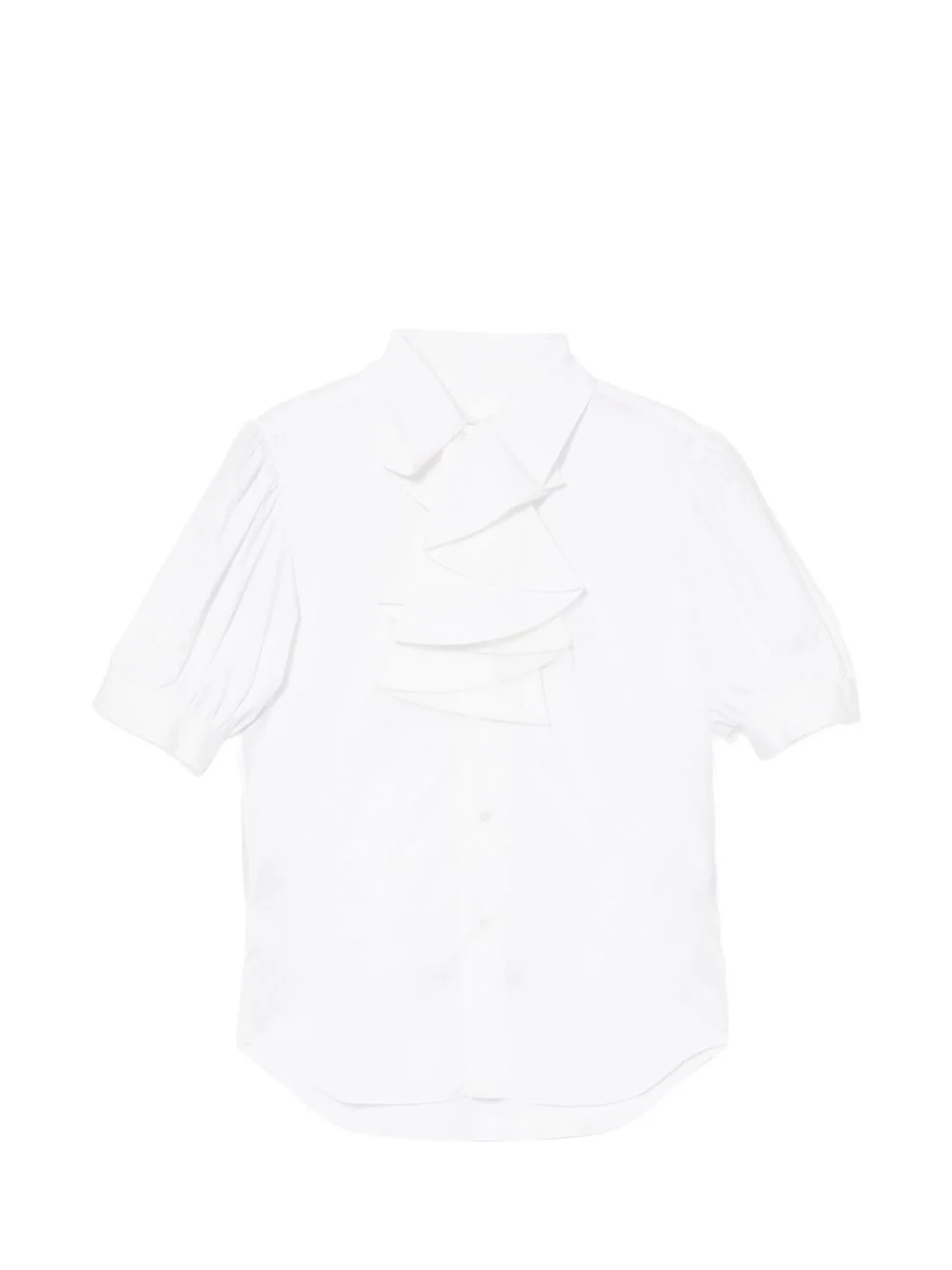 ruffle-collar shirt - 1