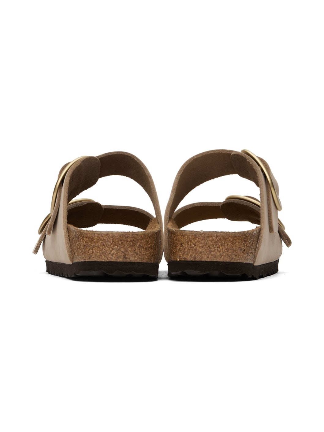 Taupe Narrow Arizona Big Buckle Sandals - 2