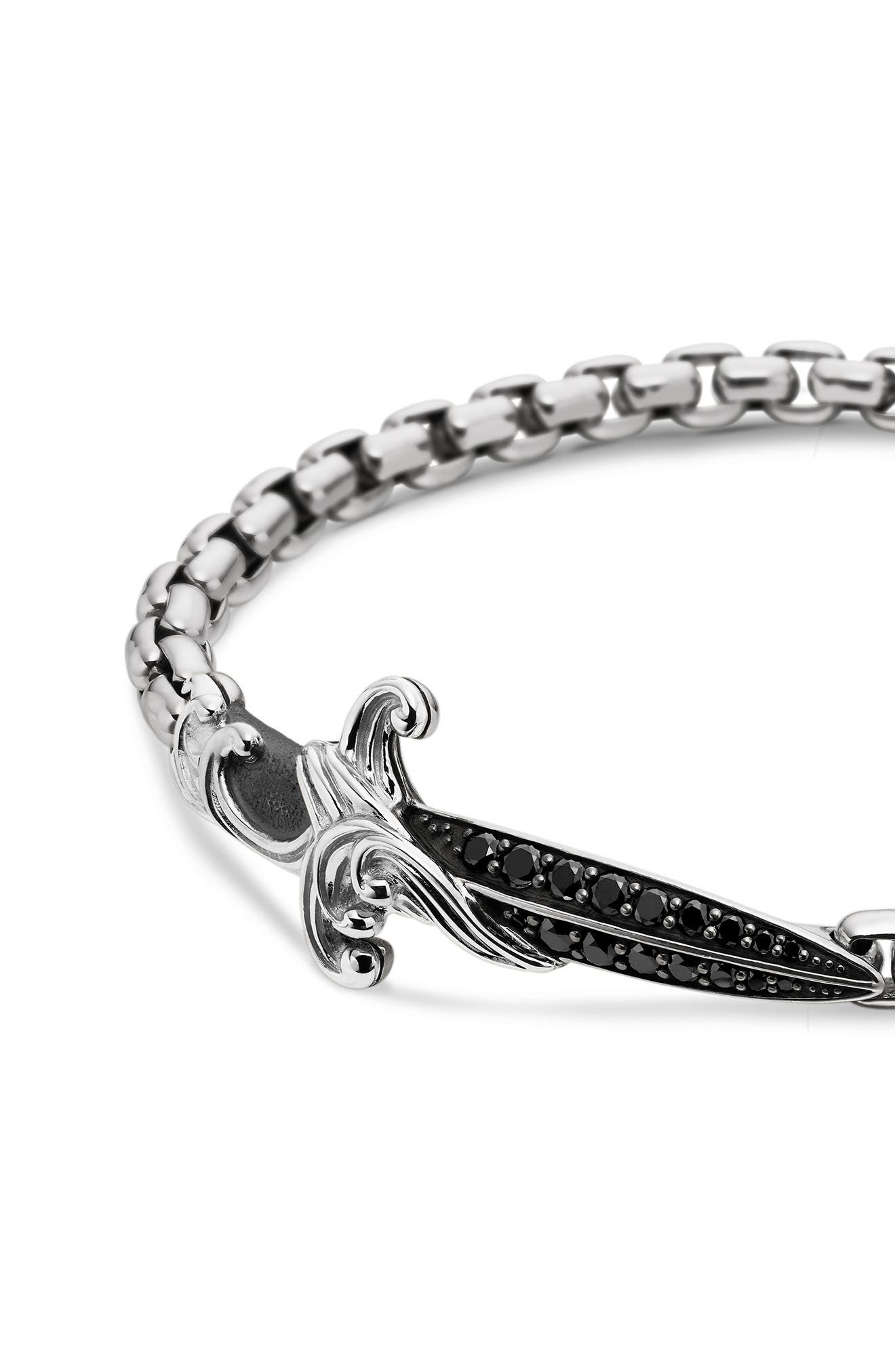 David Yurman 'Waves' Dagger Bracelet with Black Diamonds at Nordstrom - 5