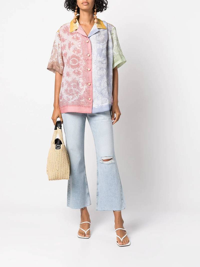 rag & bone Maya high-rise cropped flared jeans outlook