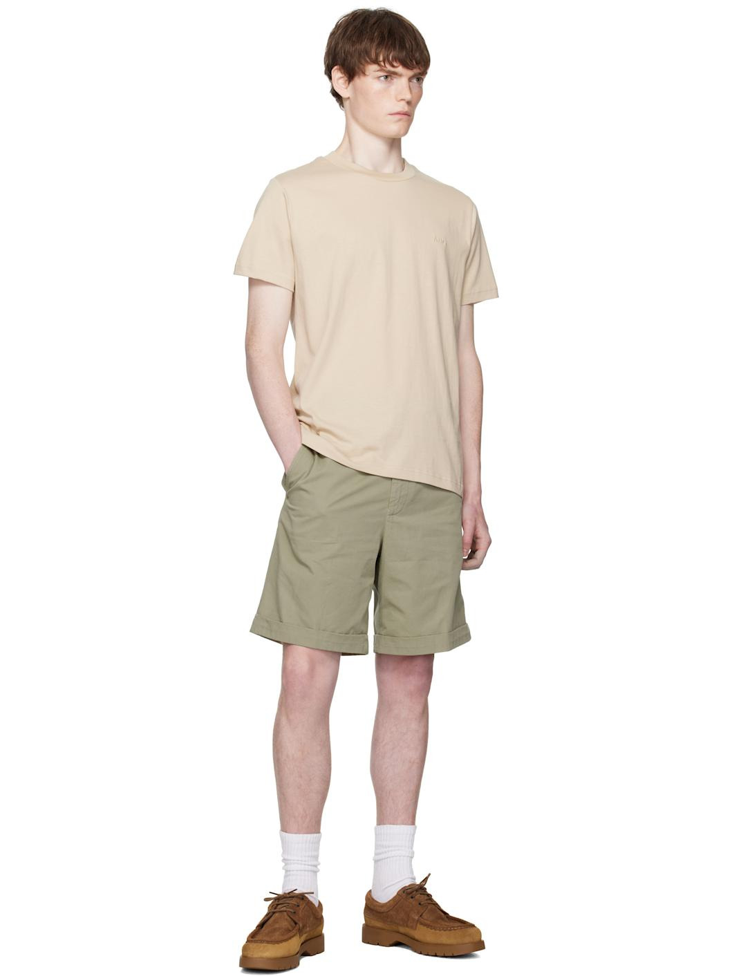 Beige Standard 'A.P.C.' Brodé T-shirt - 4