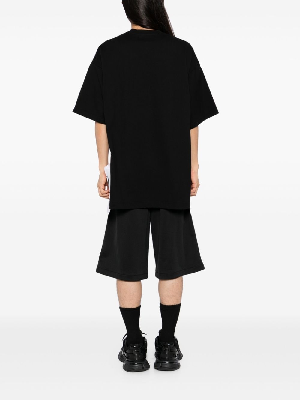 patchwork design T-shirt - 3