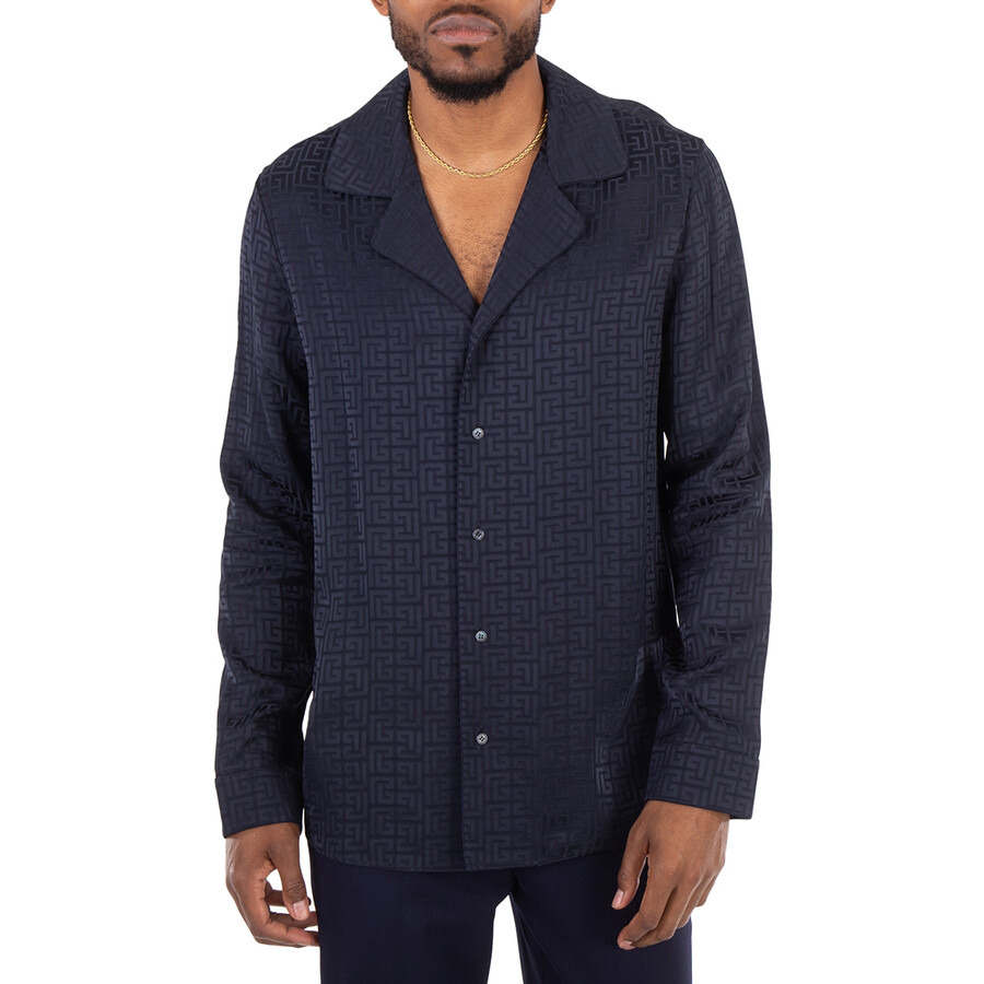 Balmain PB Labyrinth Jacquard Pyjama Shirt - 3