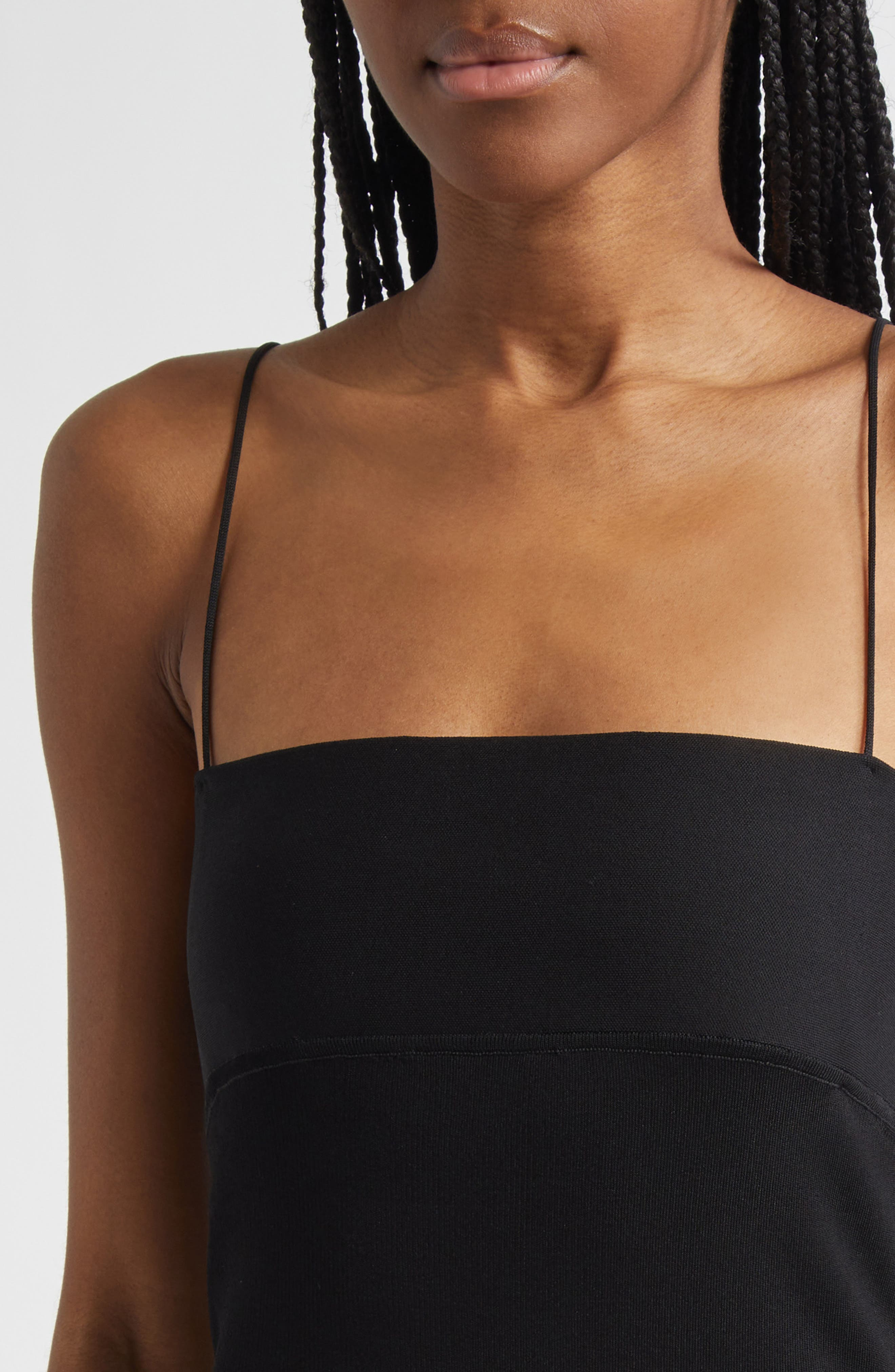 Alexander Wang Logo Jacquard Maxi Slipdress in Black at Nordstrom - 4