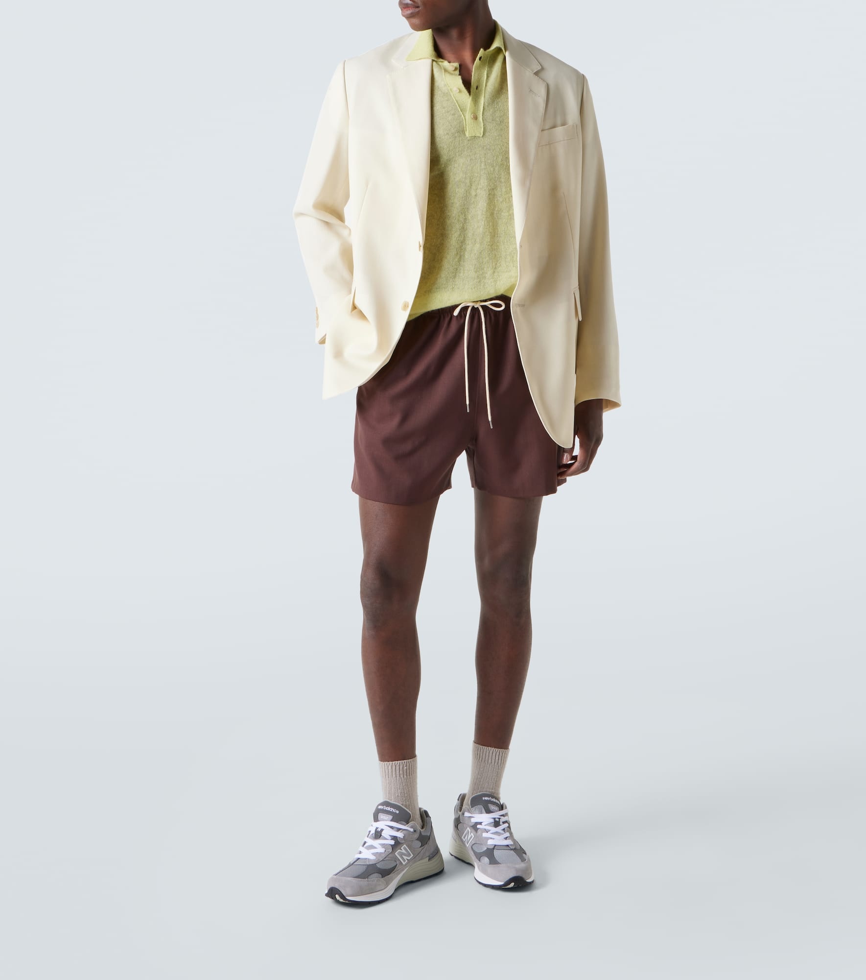 992 suede-trimmed sneakers - 2