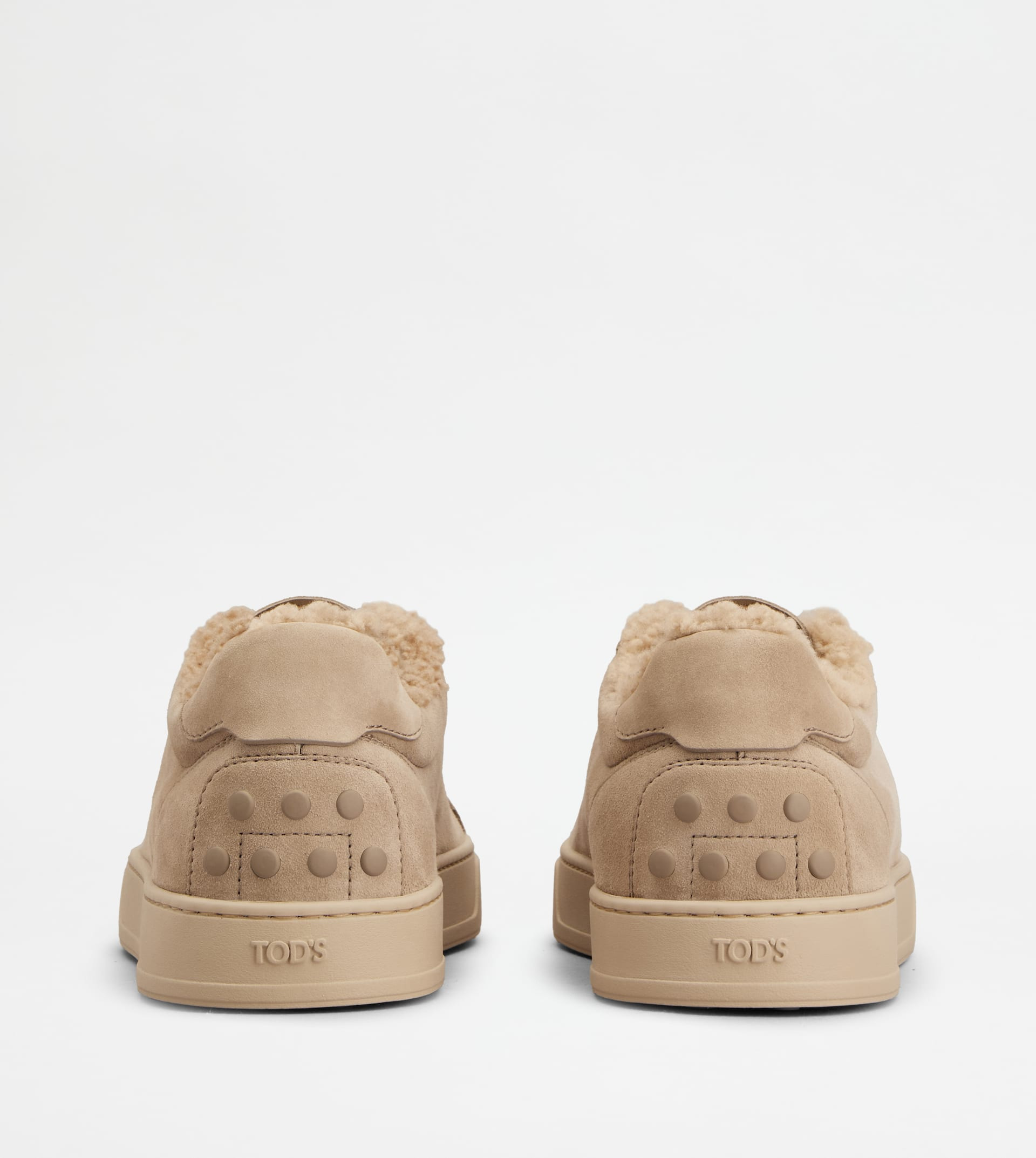 SNEAKERS IN PASHMY SUEDE - BEIGE - 3