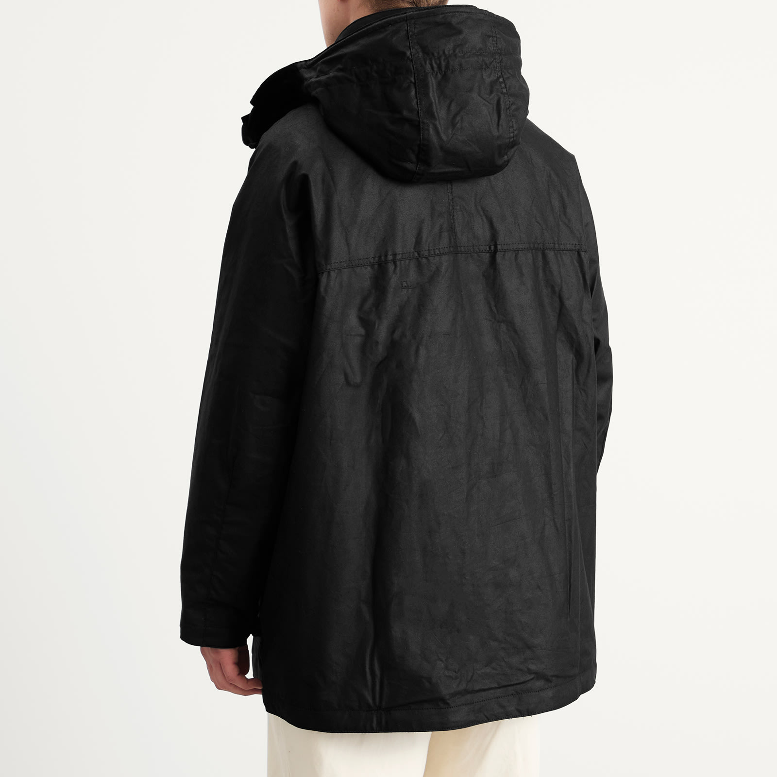 Barbour x Margaret Howell Stand Collar Wax Parka - 3
