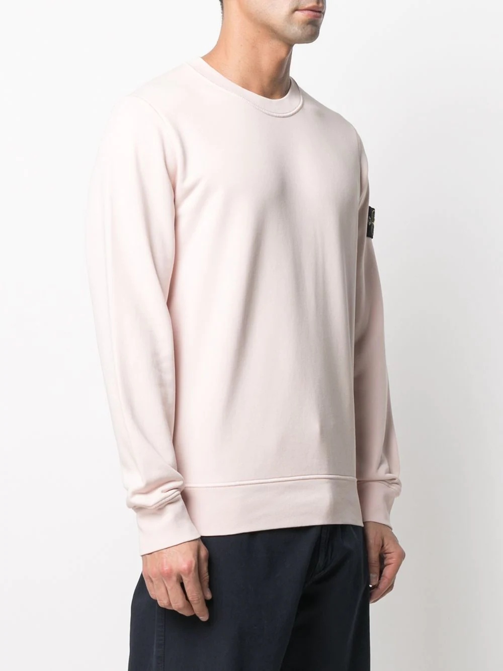 logo-patch knitted jumper - 3