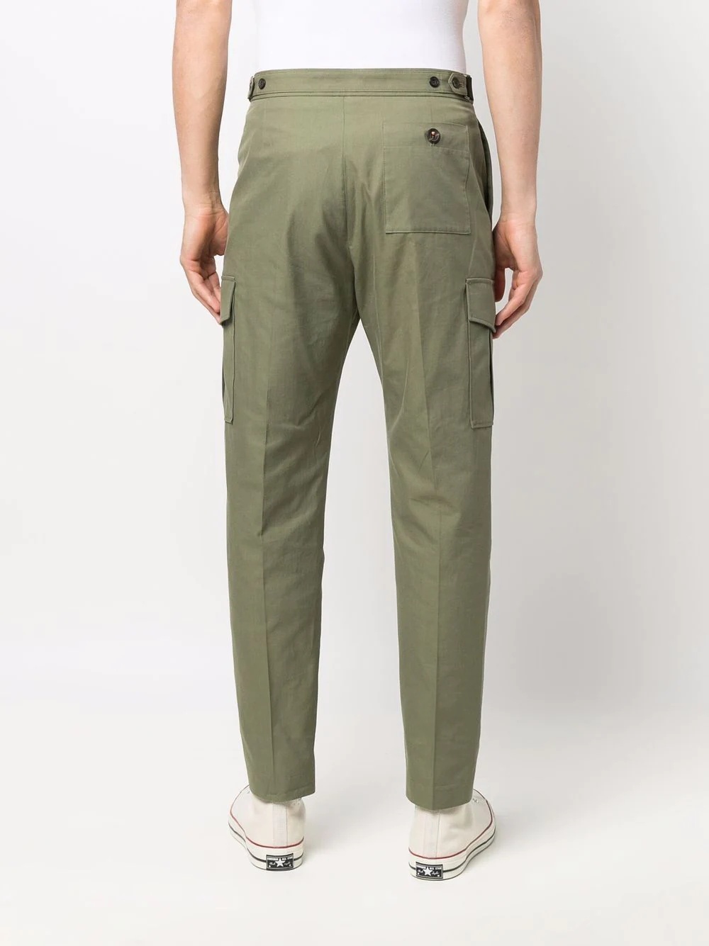 tapered organic-cotton cargo pants - 4