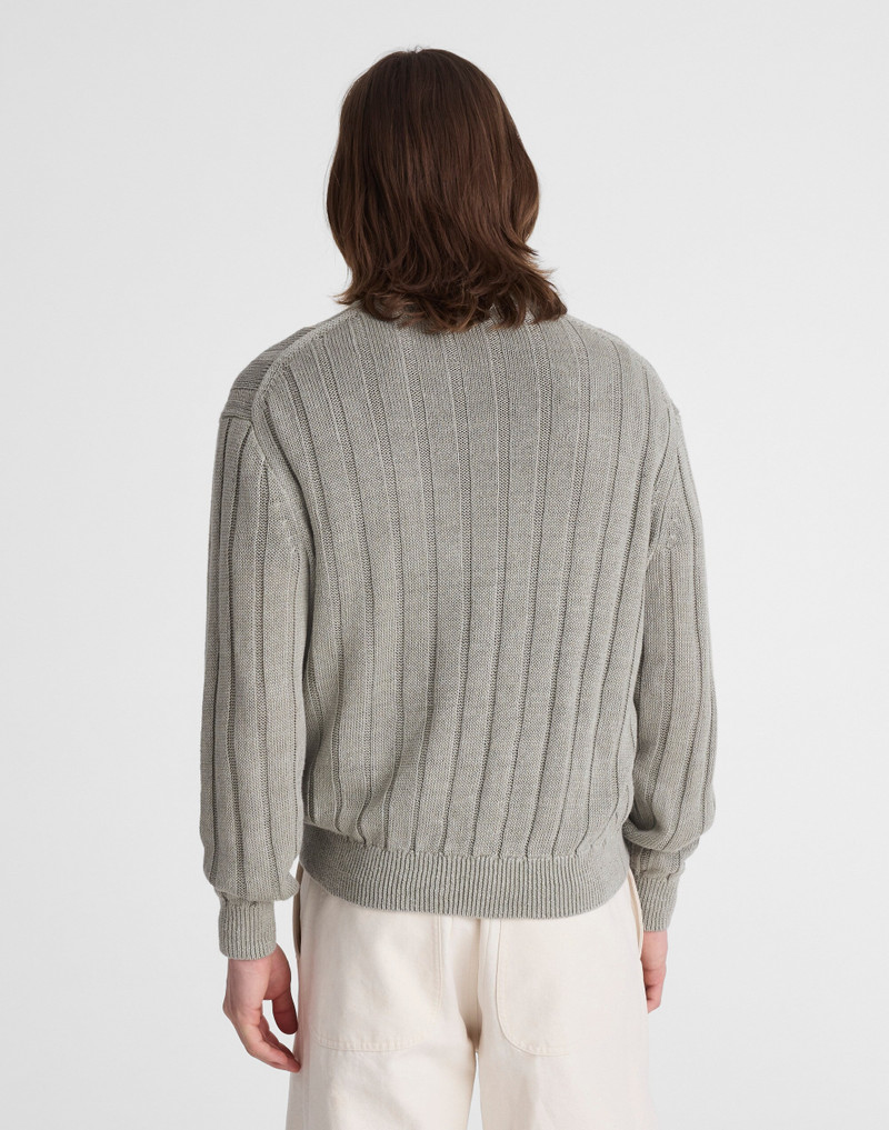 Madewell Crewneck Sweater in DuneRib Linen outlook