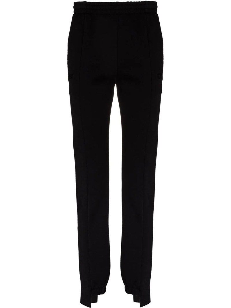 embroidered logo track pants 1