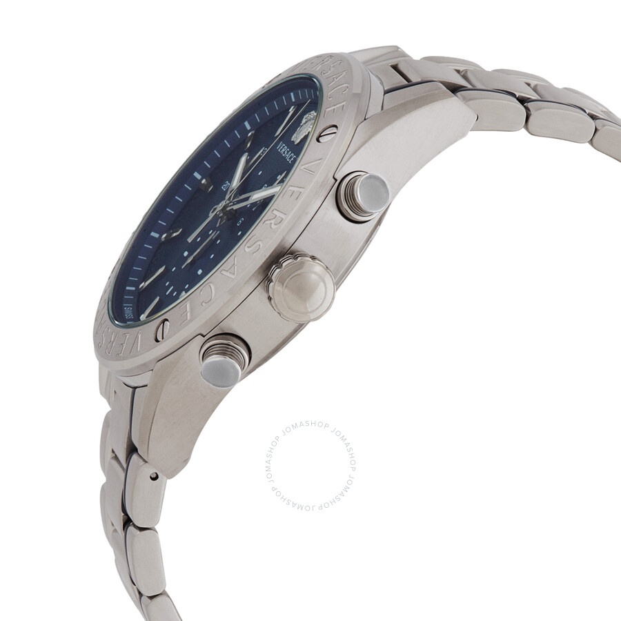 Versace V-Chrono Chronograph Quartz Blue Dial Men's Watch VEHB00519 - 2